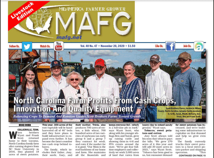 North Carolina farm featured in MAFG