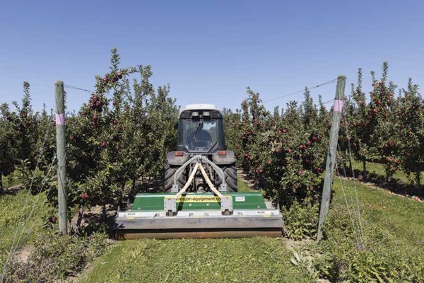 9ft Major Cyclone Medel Orchards ontario apples orchard floor maintenance