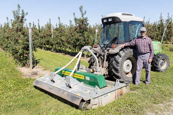 MJ31-250 Major Cyclone Medel Orchards Ontario apples orchard floor maintenance Ernie Medel